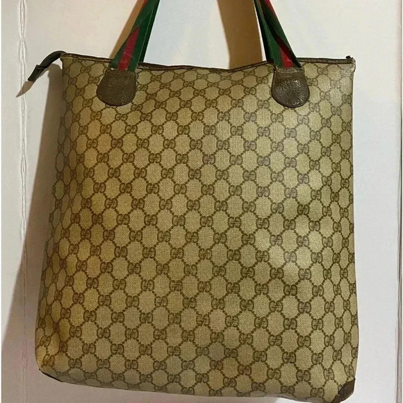 Gucci vintage GG mico web tote handbag - Picture 2 of 16